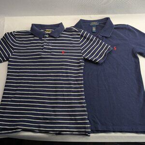 Polo Ralph Lauren Boys / Youth M(10-12) Blue and Striped Polo Set | Used Good